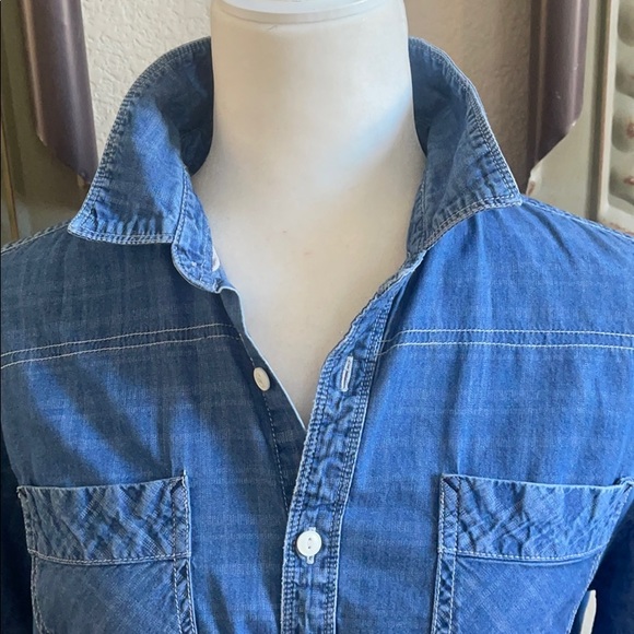 Paper Denim Cloth plaid denim button down - Picture 3 of 7